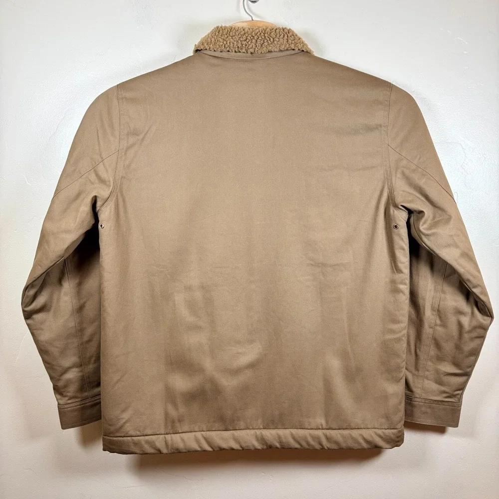 Hurley Military Sherpa Jacket Men's Large Beechtree Canvas Chore Barn Coat